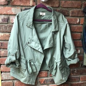 LOFT Light Green Motorcycle Jacket